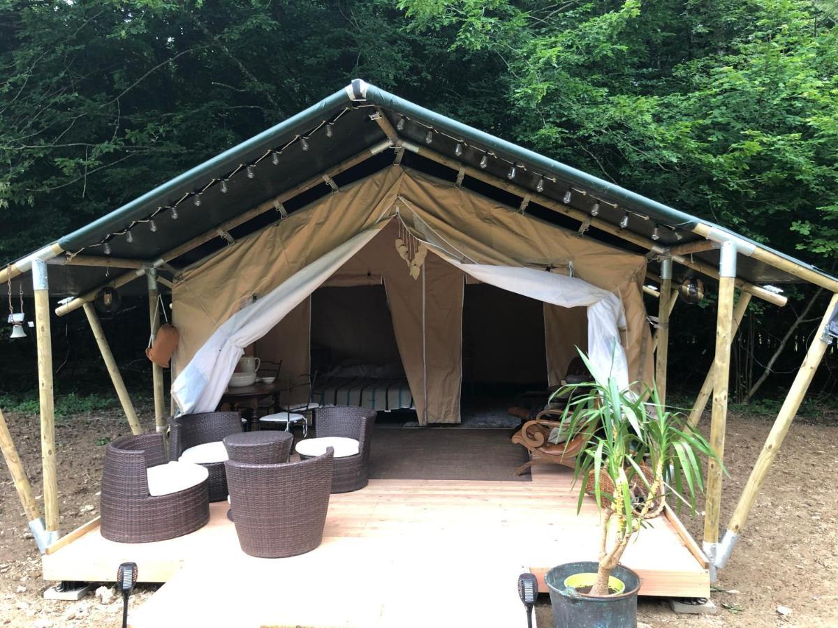 Tente Lodge Elevage Girbal La Chapelotte Exterior photo